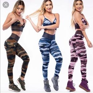 Cute sexy blue camo cute booty lounge scrunch